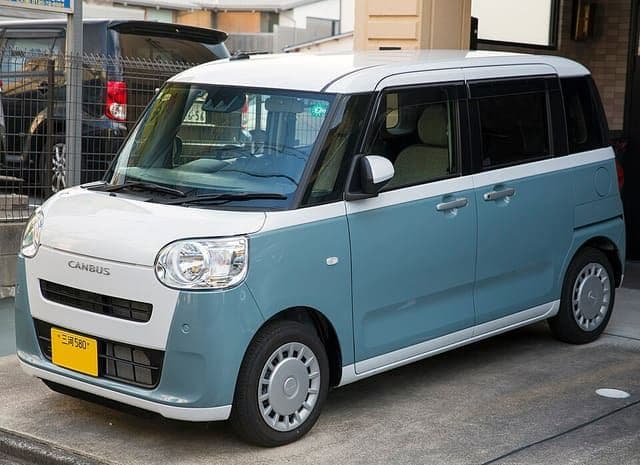 2023 Daihatsu Move Canbus Stripe X in White x Lake Blue