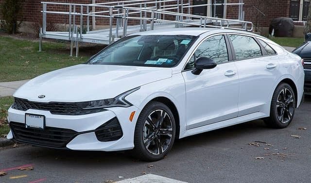 2021 Kia K5 GT-Line in Glacial White Pearl