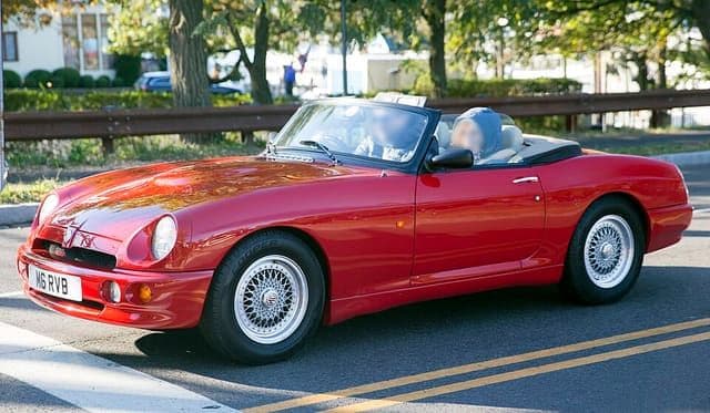 1994 MG RV8 in Flame Red