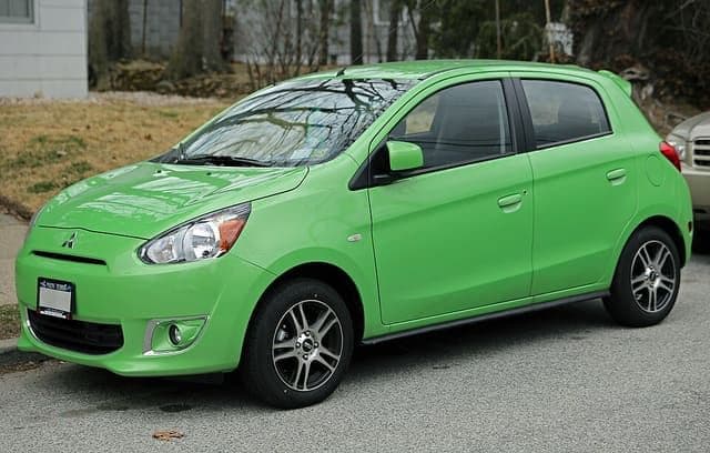2014 Mitsubishi Mirage ES in green