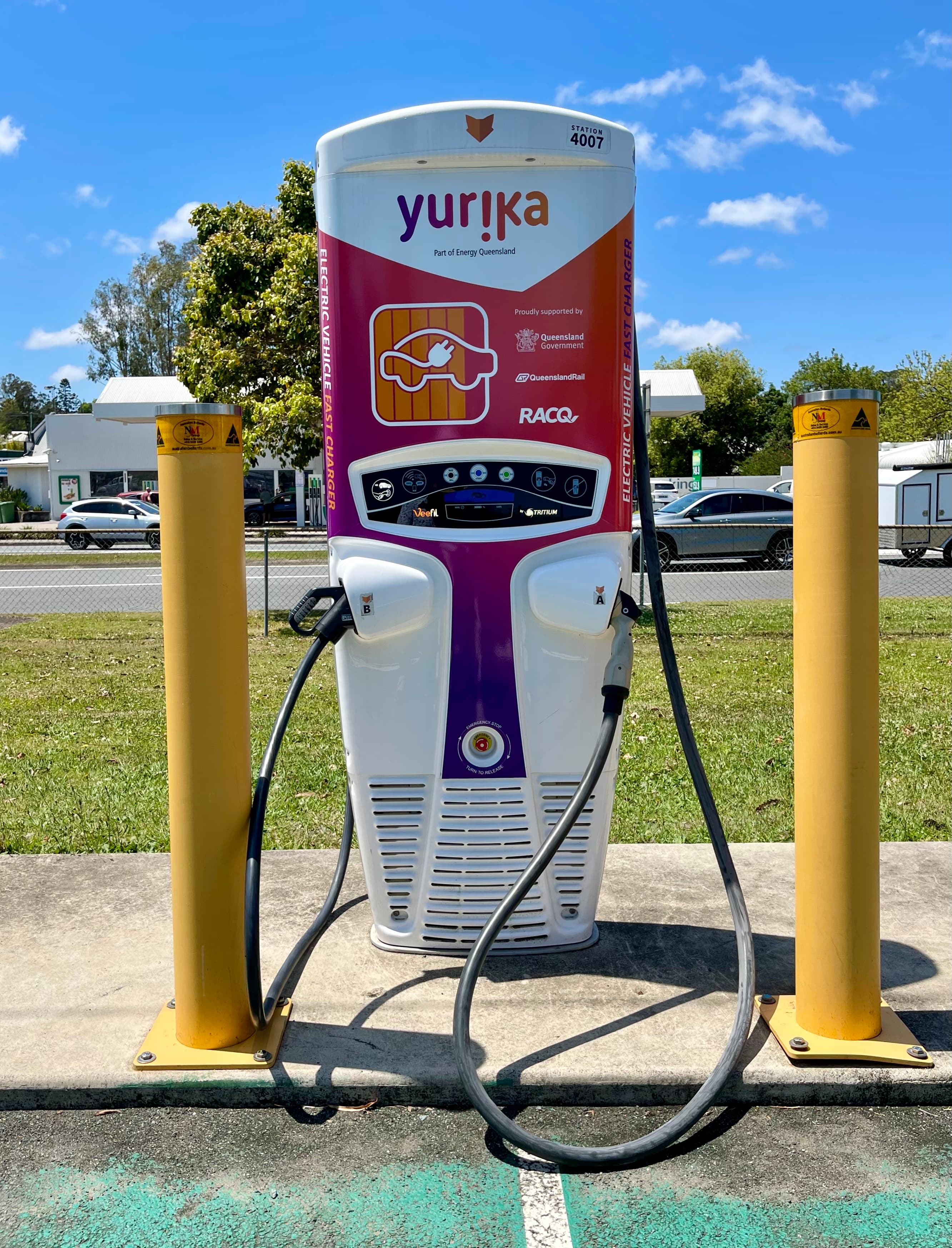 Electric vehicle charging station in Cooroy, Queensland